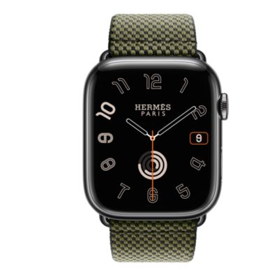 Series 9 ケース スペースブラック & Apple Watch Hermès シンプル 